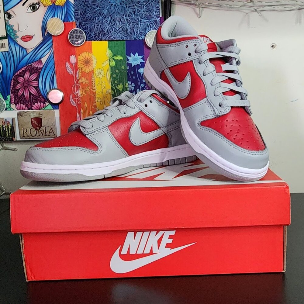 NIB Nike Dunk Low QS "Ultraman" Quickstrike Leather Sneakers
